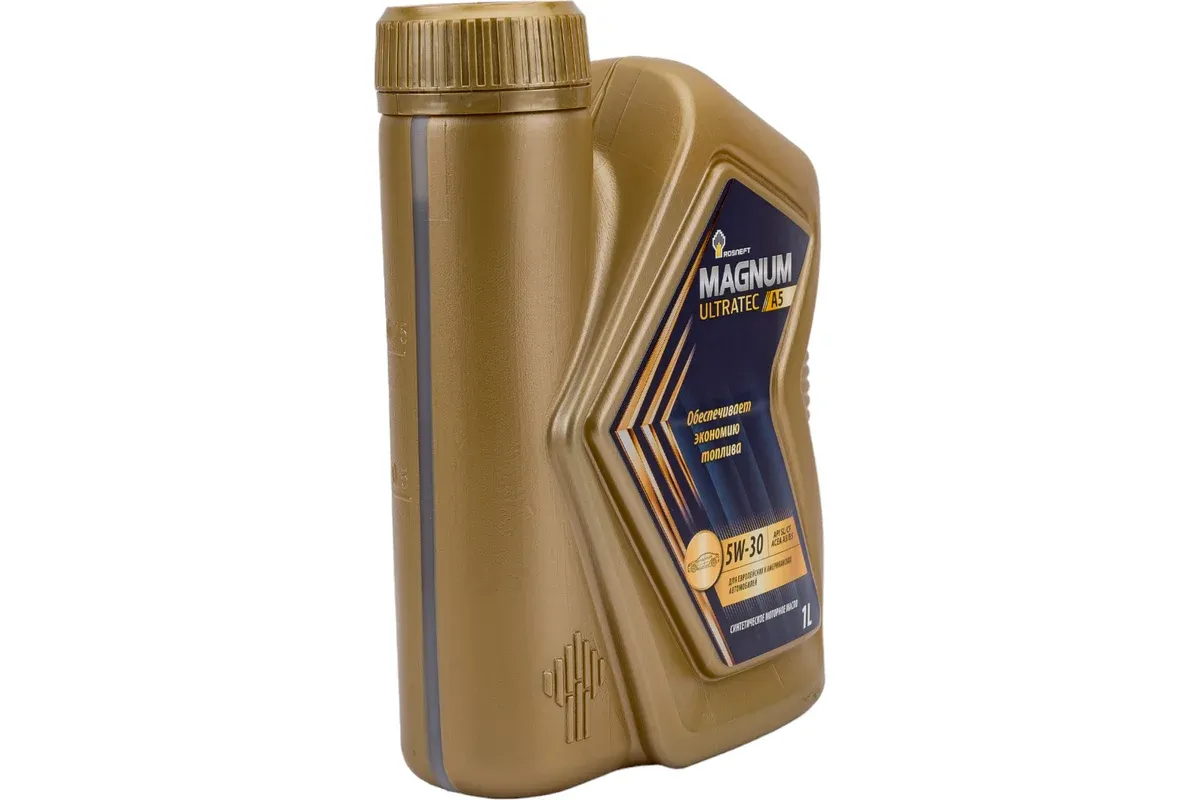 Масло моторное синтетическое 1л - для легк. авто, API SL/CF, ACEA A5/B5, Ford WSS-M2C913-C/-D ROSNEFT ROSNEFT 5W30 MAGNUM ULTRATEC A5/1