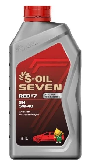 7 RED #7 SN 5W40 1L МАСЛО МОТОРНОЕ \ API SN/CF S-OIL E107652