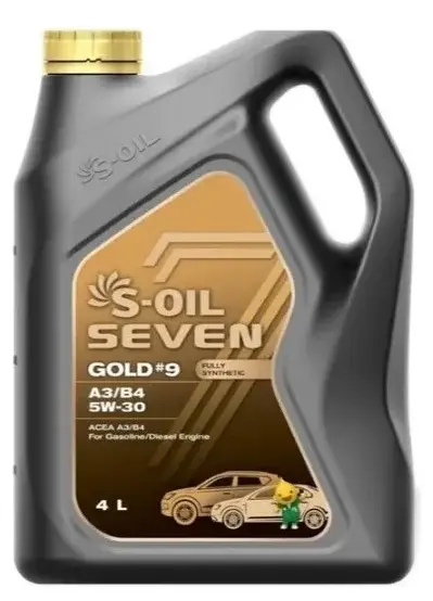 7 GOLD #9 A3/B4 5W30 4L МАСЛО МОТОРНОЕ \ ACEA A3/B4, API SL, VW 502.00/505.00 S-OIL E107773