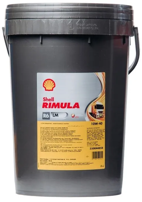Масло моторное SHELL 10W-40 20л SHELL 10W40 RIMULA R6LM/20