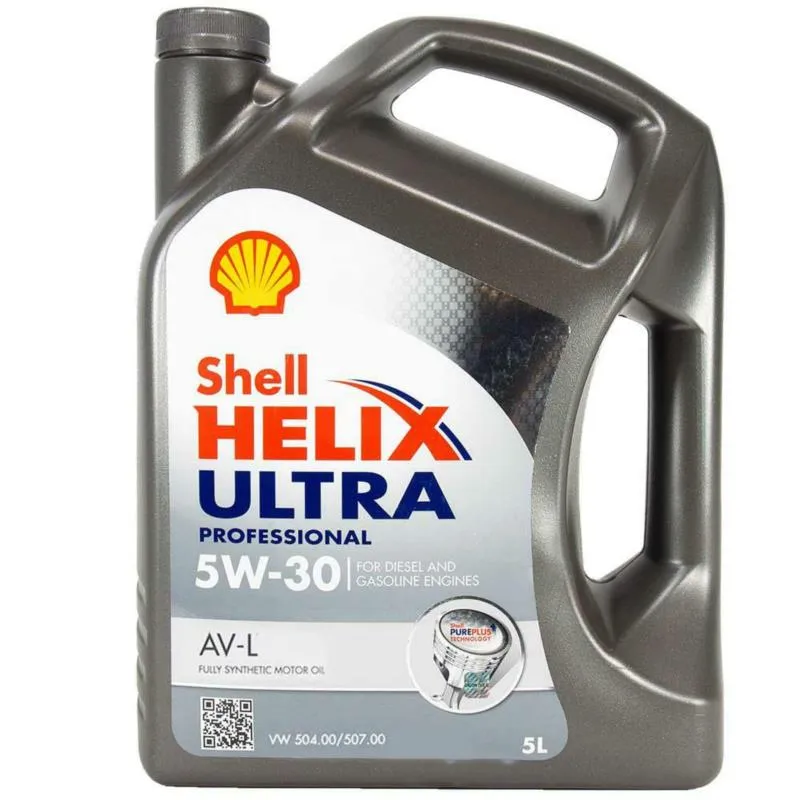 Масло моторное синтетическое 5л - API SN, ACEA C3, VW 504.00/507.00 SHELL SHELL 5W30 HELIX ULTRA PROFESSIONAL AV-L/5