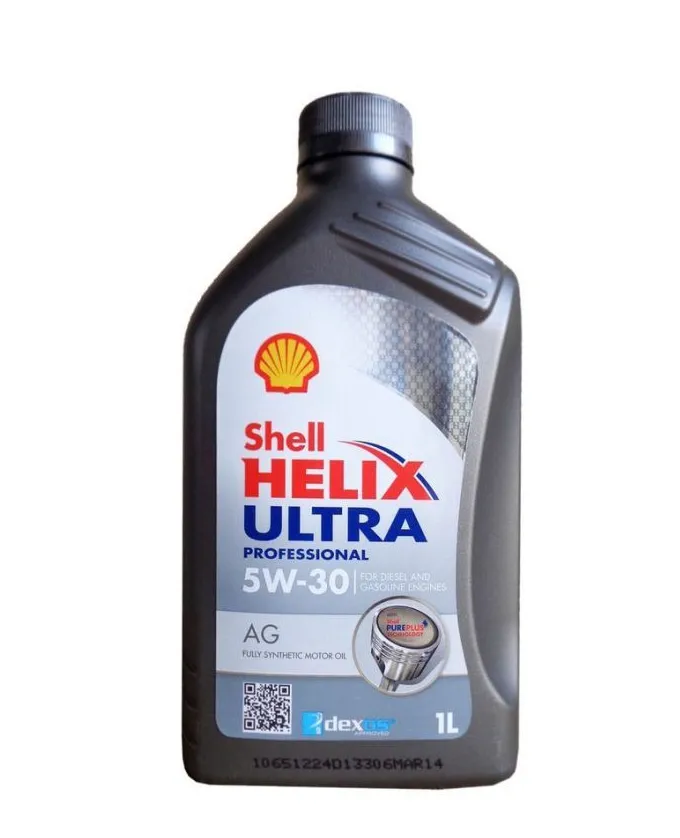 Масло моторное синтетическое 1л - API SN, ACEA C3, GM dexos2, Opel OV 040 1547- D30 SHELL SHELL 5W30 HELIX ULTRA PROFESSIONAL AG/1