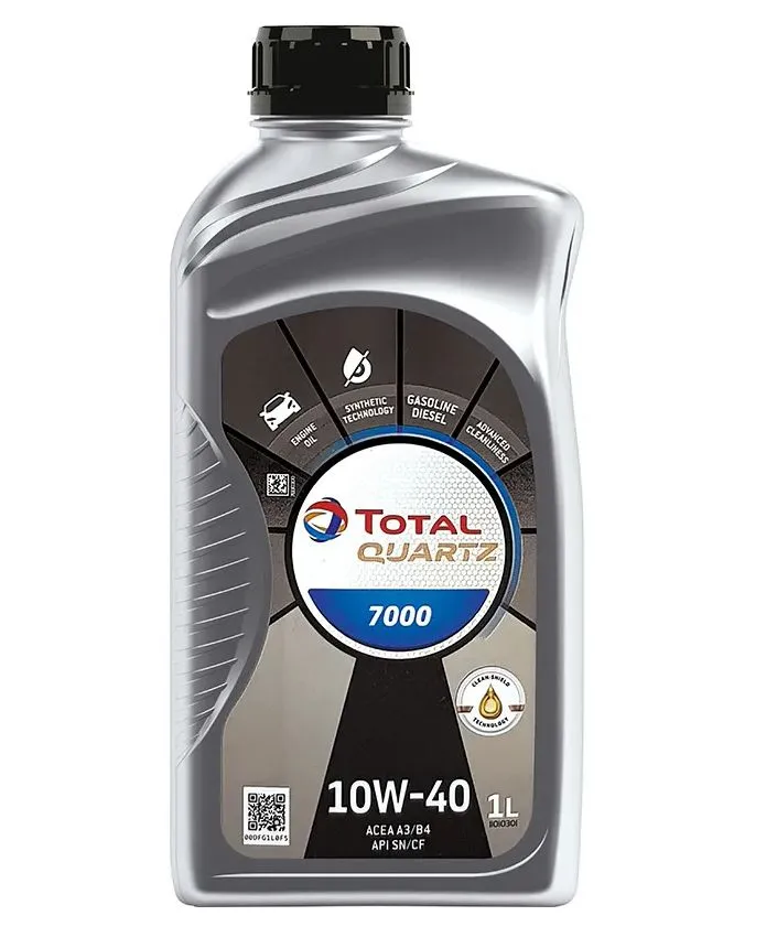 Масло моторное синтетическое 1л - QUARTZ 7000 DIESEL 10W-40 TOTAL 216680