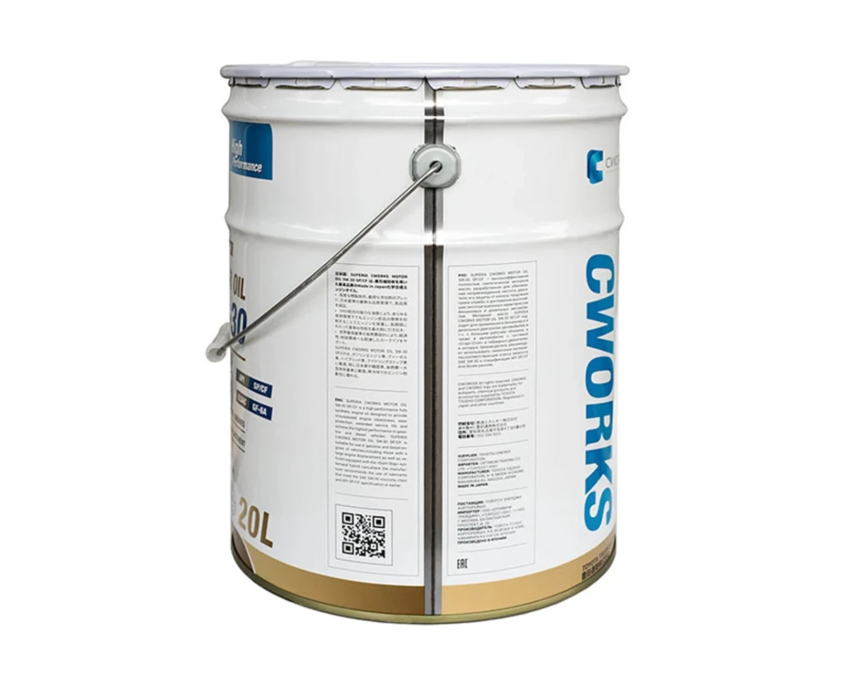 Изображение Масло моторное CWORKS 5W-30 20л A13SR1020 Масло моторное CWORKS 5W-30 20л A13SR1020