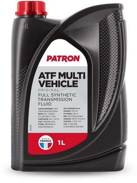 Изображение Трансмиссионное масло PATRON ATF MULTI VEHICLE 1л ATF MULTI VEHICLE 1L ORIGINAL Трансмиссионное масло PATRON ATF MULTI VEHICLE 1л ATF MULTI VEHICLE 1L ORIGINAL