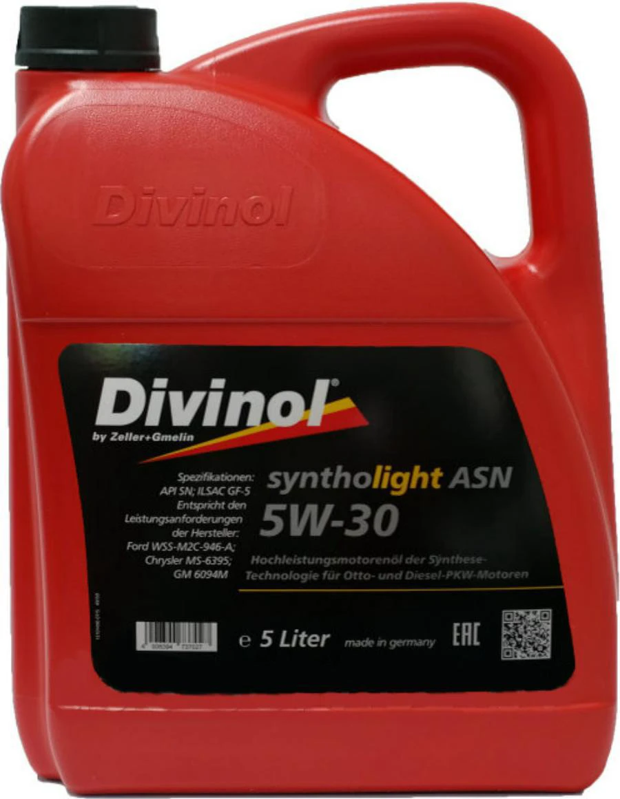 Масло моторное DIVINOL SYNTHOLIGHT ASN 5W-30 5л 49150-K007