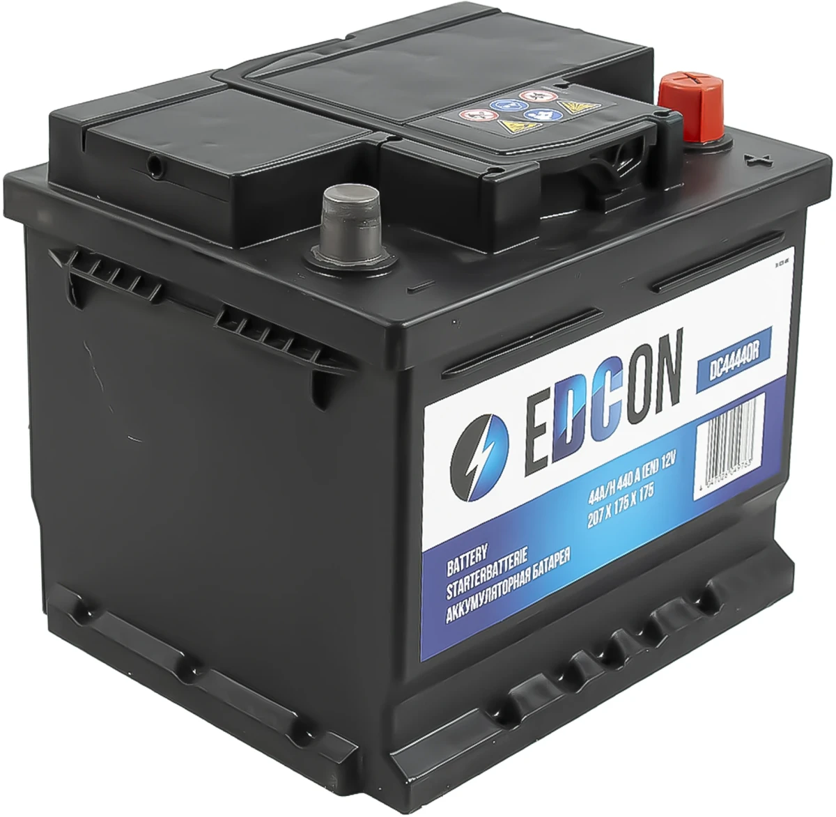 Аккумуляторная батарея 44Ah 440A + справа 207х175х175 B13 EDCON DC44440R