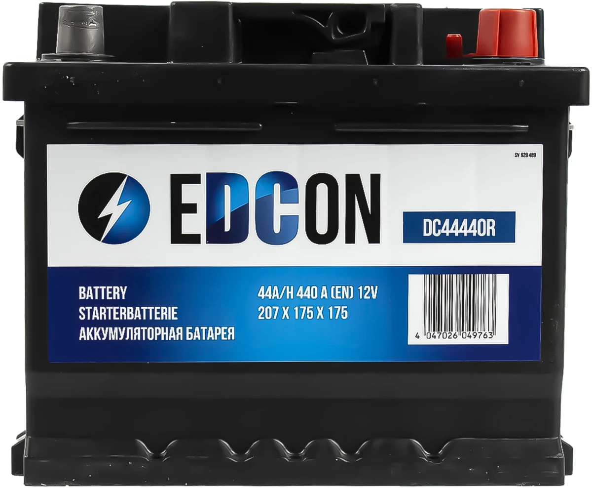 Изображение Аккумуляторная батарея 44Ah 440A + справа 207х175х175 B13 EDCON DC44440R Аккумуляторная батарея 44Ah 440A + справа 207х175х175 B13 EDCON DC44440R