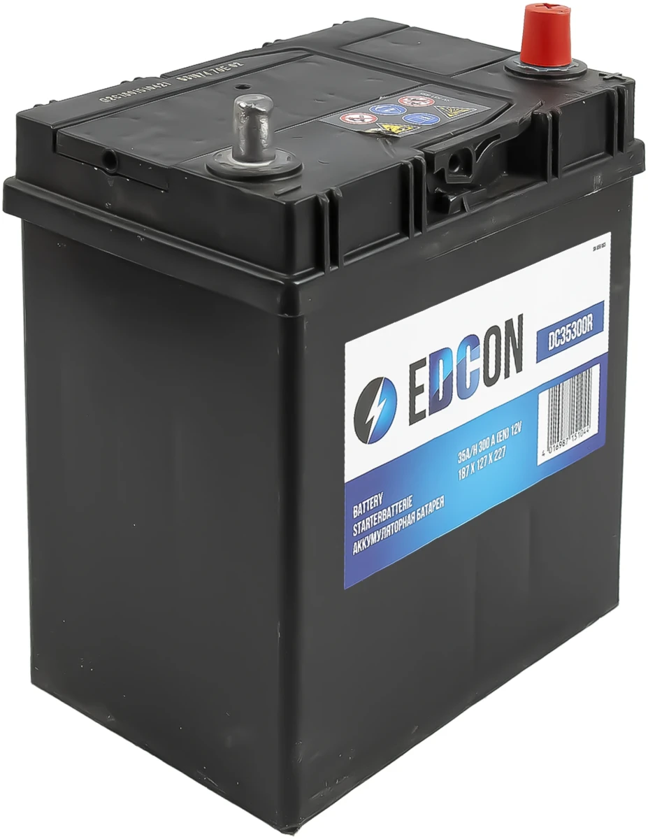 Изображение Аккумуляторная батарея 35Ah 300A + справа 187х127х227 B00 EDCON DC35300R Аккумуляторная батарея 35Ah 300A + справа 187х127х227 B00 EDCON DC35300R