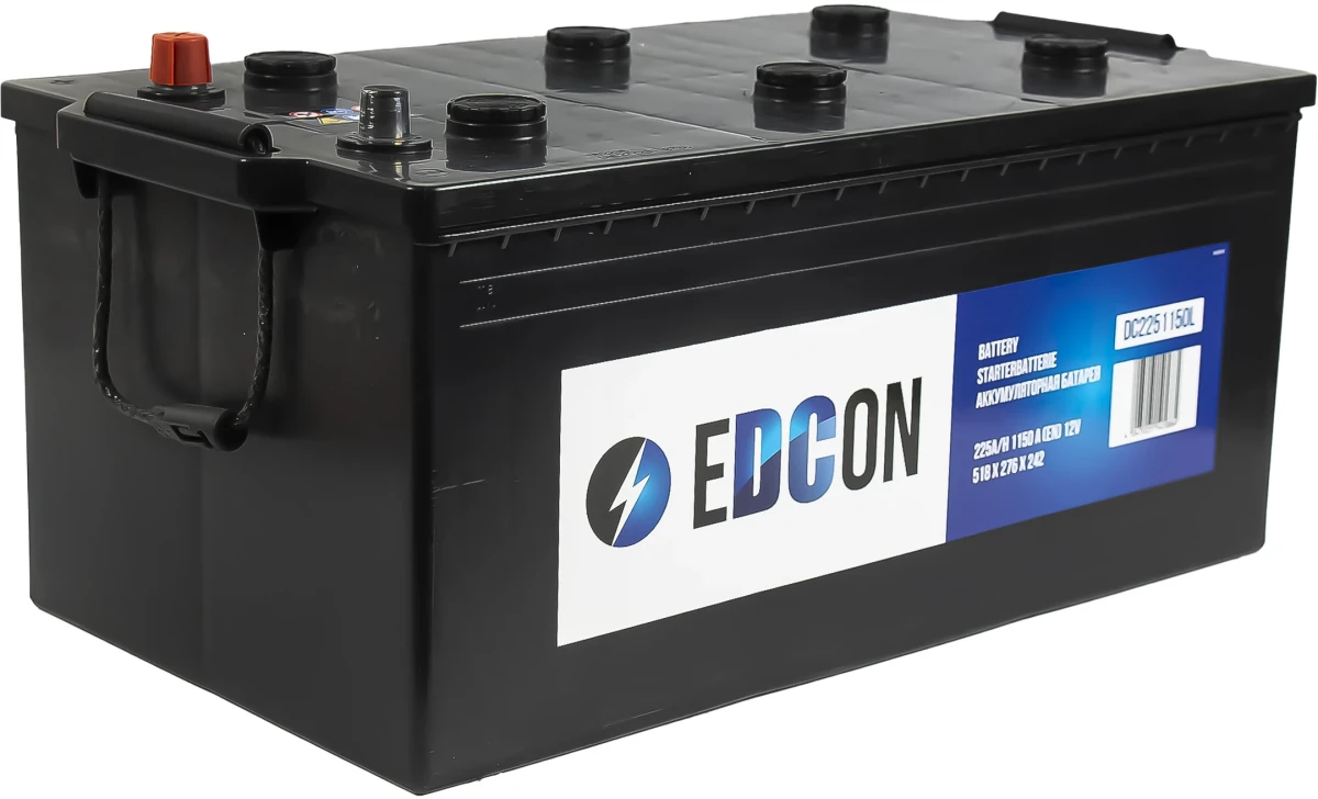 Аккумуляторная батарея +слева 225Ah 1150A 518/276/242 EDCON DC2251150L