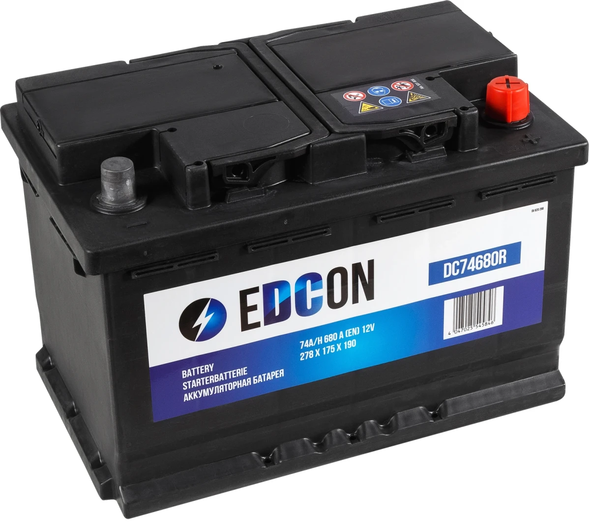Изображение Аккумулятор EDCON DC74680R Аккумулятор EDCON DC74680R