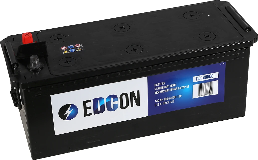 Изображение Аккумулятор 140 ач 800 а 513x189x223 мм 3 (+-) боковая обратная EDCON DC140800L Аккумулятор 140 ач 800 а 513x189x223 мм 3 (+-) боковая обратная EDCON DC140800L