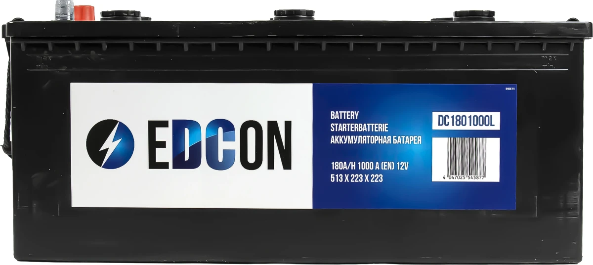 Изображение Аккумулятор EDCON DC1801000L Аккумулятор EDCON DC1801000L