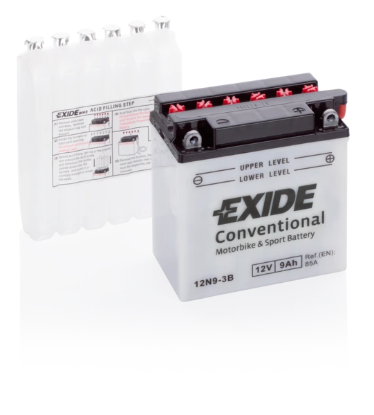 Изображение Стартерная аккумуляторная батарея EXIDE 12N9-3B Стартерная аккумуляторная батарея EXIDE 12N9-3B