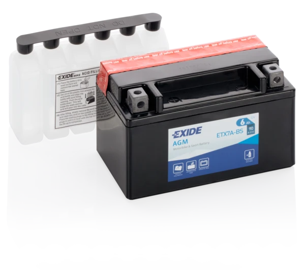 Изображение Стартерная аккумуляторная батарея EXIDE ETX7A-BS Стартерная аккумуляторная батарея EXIDE ETX7A-BS