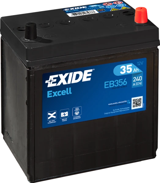 Изображение Стартерная аккумуляторная батарея EXIDE EB356 Стартерная аккумуляторная батарея EXIDE EB356