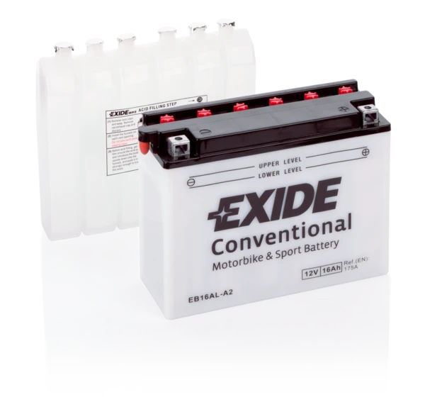 Изображение Стартерная аккумуляторная батарея EXIDE EB16AL-A2 Стартерная аккумуляторная батарея EXIDE EB16AL-A2
