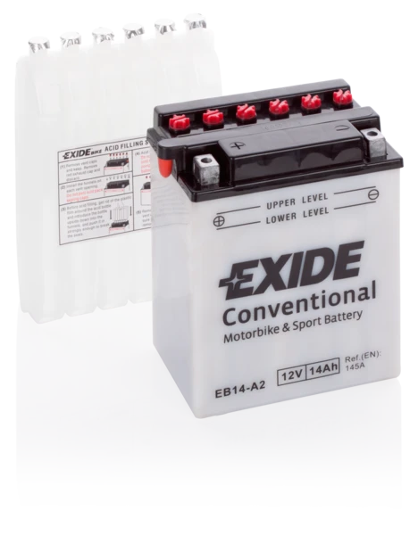 Изображение Стартерная аккумуляторная батарея EXIDE EB14-A2 Стартерная аккумуляторная батарея EXIDE EB14-A2