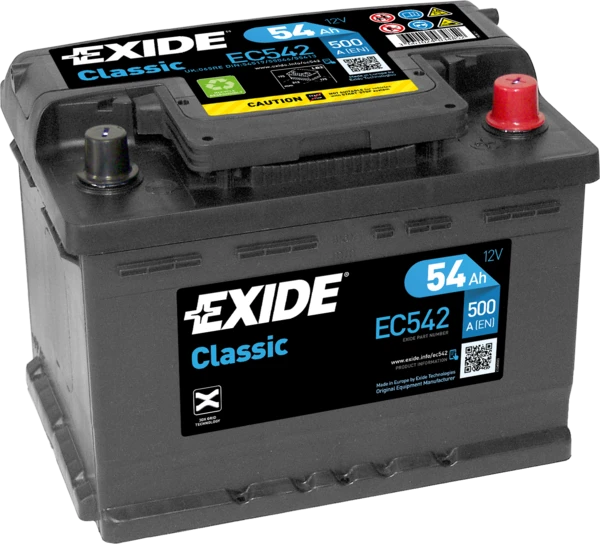 Изображение Стартерная аккумуляторная батарея EXIDE EC542 Стартерная аккумуляторная батарея EXIDE EC542