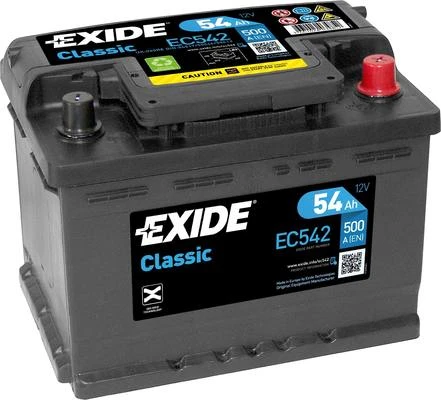 Изображение Стартерная аккумуляторная батарея EXIDE EC542 Стартерная аккумуляторная батарея EXIDE EC542