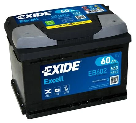 Изображение Стартерная аккумуляторная батарея EXIDE EB602 Стартерная аккумуляторная батарея EXIDE EB602