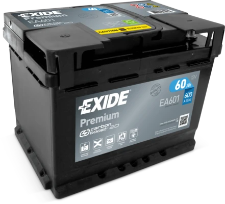 Изображение Стартерная аккумуляторная батарея EXIDE EA601 Стартерная аккумуляторная батарея EXIDE EA601