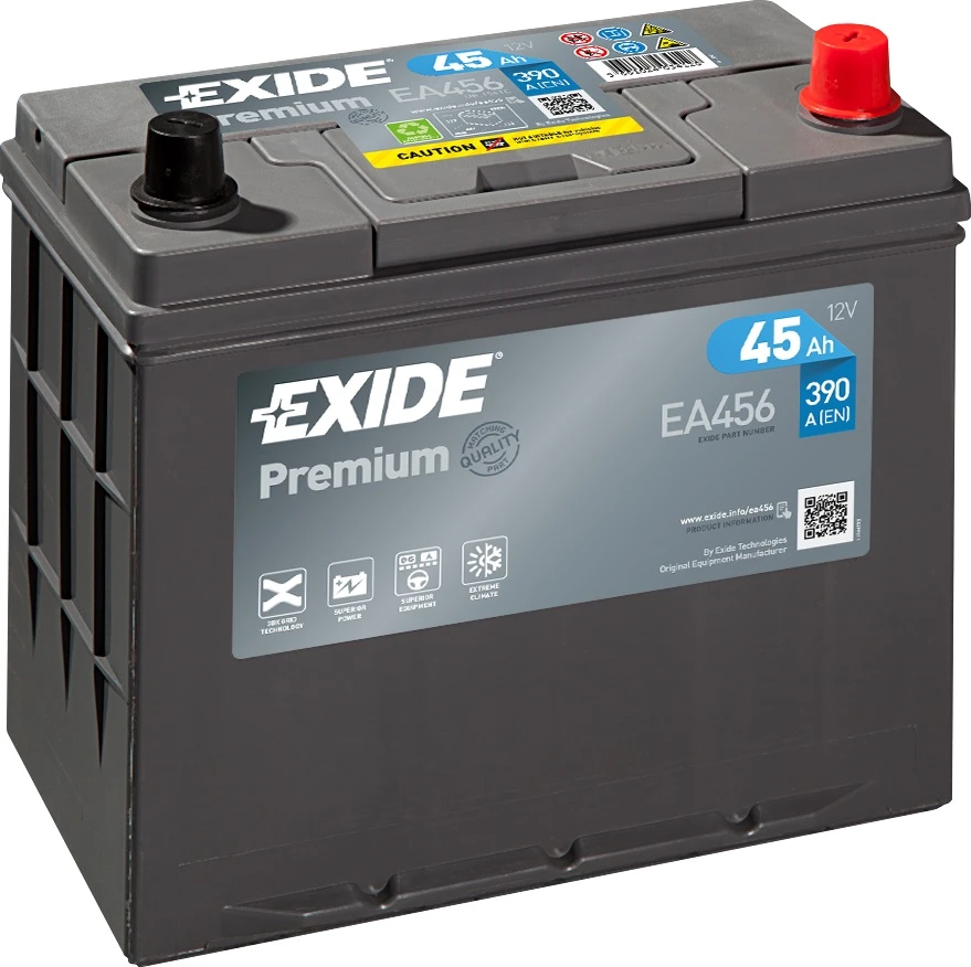 Стартерная аккумуляторная батарея EXIDE EA456