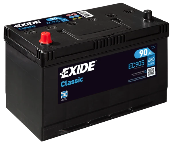Изображение Стартерная аккумуляторная батарея EXIDE EC905 Стартерная аккумуляторная батарея EXIDE EC905