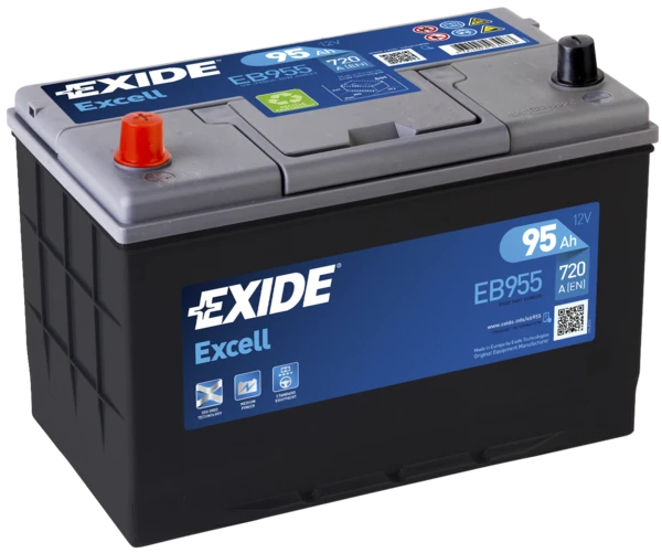 Изображение Стартерная аккумуляторная батарея EXIDE EB955 Стартерная аккумуляторная батарея EXIDE EB955
