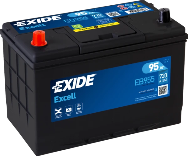 Изображение Стартерная аккумуляторная батарея EXIDE EB955 Стартерная аккумуляторная батарея EXIDE EB955