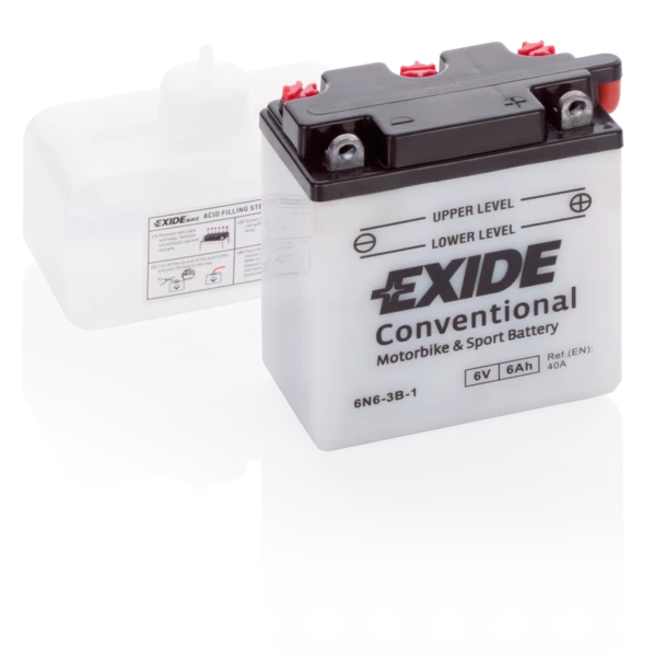 Изображение Стартерная аккумуляторная батарея EXIDE 6N6-3B-1 Стартерная аккумуляторная батарея EXIDE 6N6-3B-1