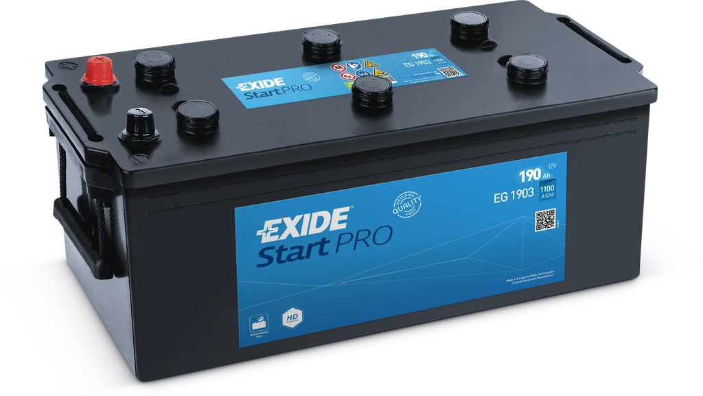 Аккумулятор 190 ач 1100 а 513x223x223 мм 3 (+-) боковая обратная EXIDE EG1903