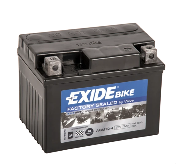 Изображение Стартерная аккумуляторная батарея EXIDE AGM12-4 Стартерная аккумуляторная батарея EXIDE AGM12-4