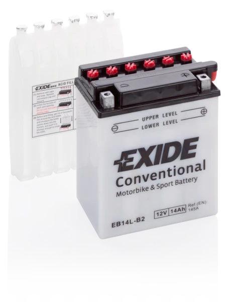 Изображение Стартерная аккумуляторная батарея EXIDE EB14L-B2 Стартерная аккумуляторная батарея EXIDE EB14L-B2