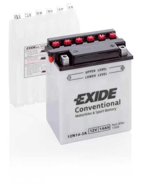 Изображение Стартерная аккумуляторная батарея EXIDE 12N14-3A Стартерная аккумуляторная батарея EXIDE 12N14-3A