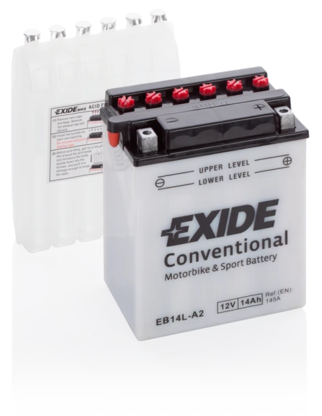 Изображение Стартерная аккумуляторная батарея EXIDE EB14L-A2 Стартерная аккумуляторная батарея EXIDE EB14L-A2