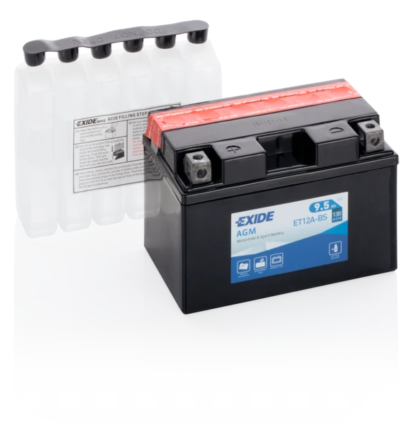Изображение Стартерная аккумуляторная батарея EXIDE ET12A-BS Стартерная аккумуляторная батарея EXIDE ET12A-BS