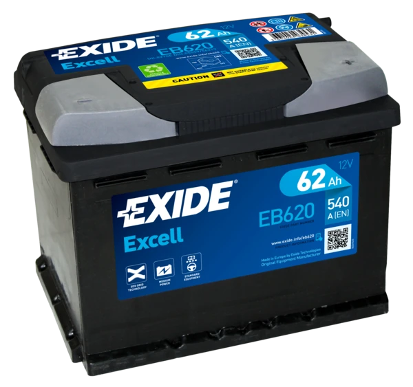 Стартерная аккумуляторная батарея EXIDE EB620