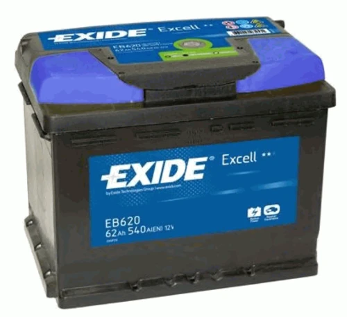 Изображение Стартерная аккумуляторная батарея EXIDE EB620 Стартерная аккумуляторная батарея EXIDE EB620