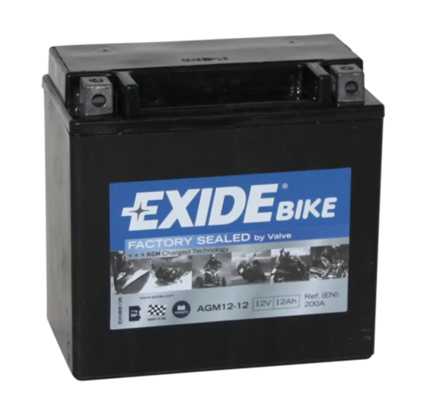 Изображение Стартерная аккумуляторная батарея EXIDE AGM12-12 Стартерная аккумуляторная батарея EXIDE AGM12-12