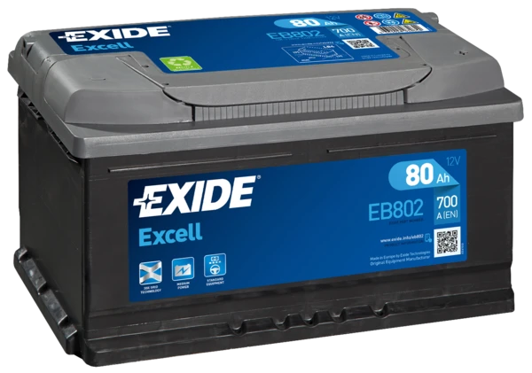 Изображение Стартерная аккумуляторная батарея EXIDE EB802 Стартерная аккумуляторная батарея EXIDE EB802