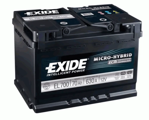 Стартерная аккумуляторная батарея EXIDE EL700