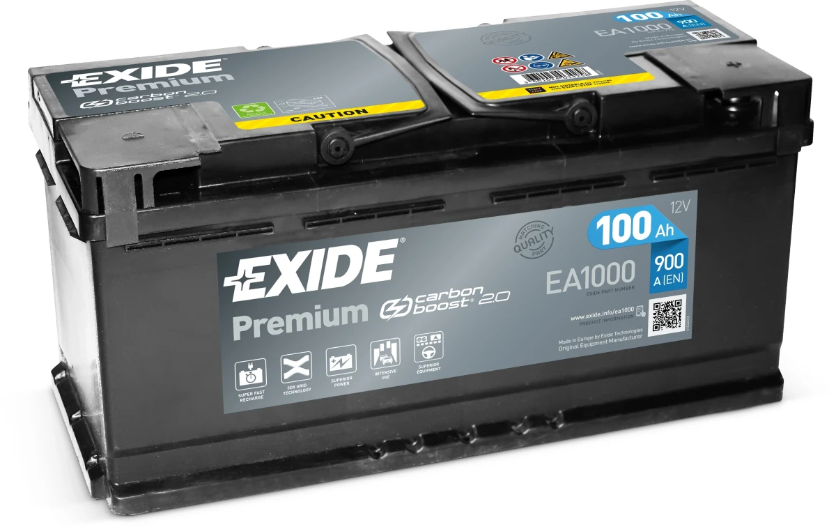Стартерная аккумуляторная батарея EXIDE EA1000