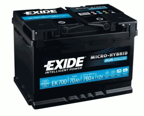 Стартерная аккумуляторная батарея EXIDE EK700