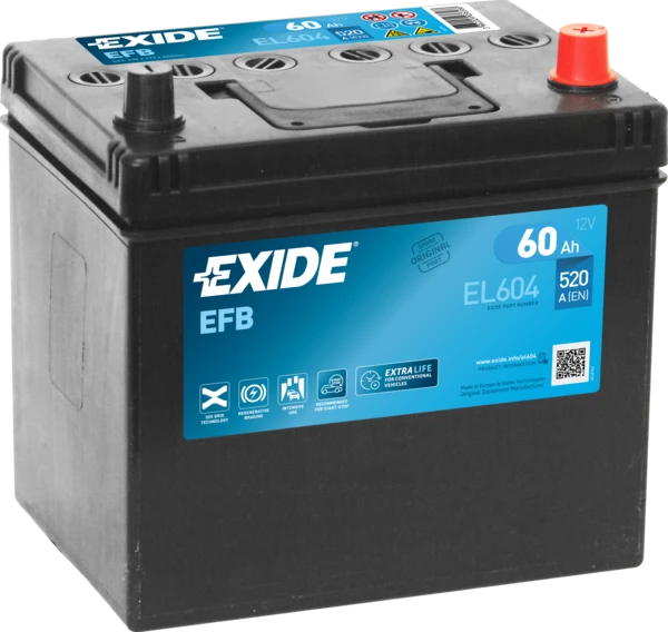 Стартерная аккумуляторная батарея EXIDE EL604