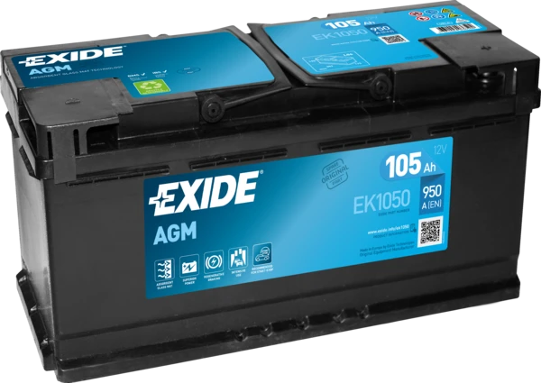 Стартерная аккумуляторная батарея EXIDE EK1050