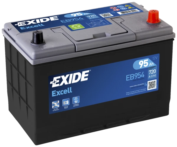 Изображение Стартерная аккумуляторная батарея EXIDE EB954 Стартерная аккумуляторная батарея EXIDE EB954