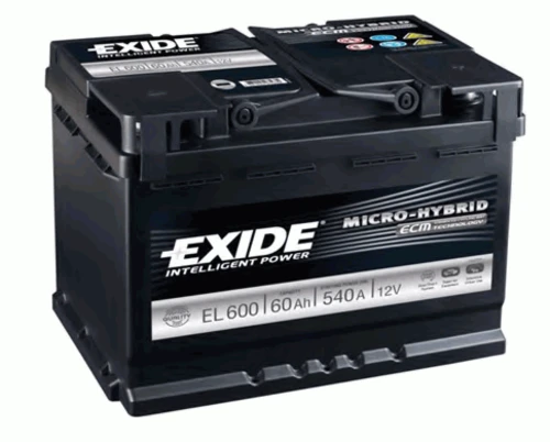 Стартерная аккумуляторная батарея EXIDE EL600