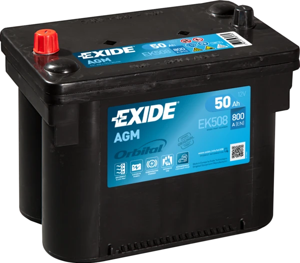 Изображение Стартерная аккумуляторная батарея EXIDE EK508 Стартерная аккумуляторная батарея EXIDE EK508