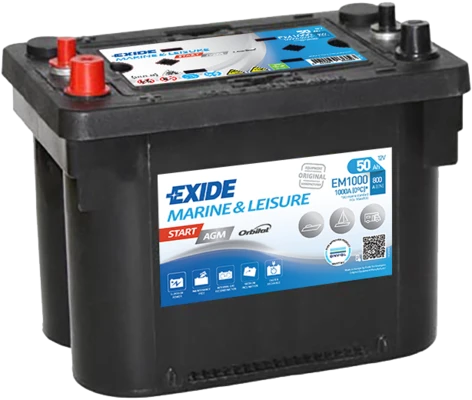Изображение Стартерная аккумуляторная батарея EXIDE EM1000 Стартерная аккумуляторная батарея EXIDE EM1000